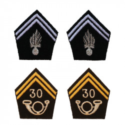 2 collar tabs for jacket model 1939 with a specialty insignia
