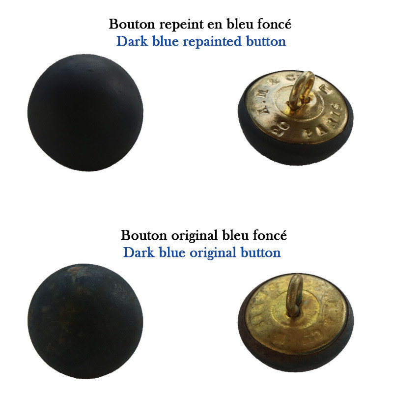 Bouton Ancien Demi-boule Transparent Parme Très Clair - Occasion - Fabriqué En France