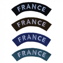France shoulder titles - Curved edges