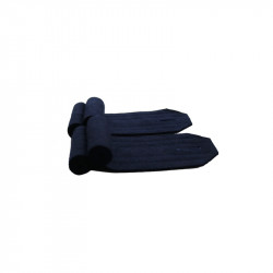 2 shoulder rolls in dark blue wool