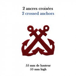 2 crossed anchors