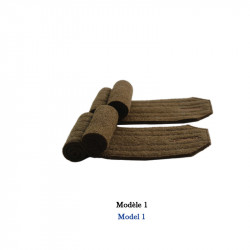 2 shoulder rolls in brown khaki reconditioned wool model 1
