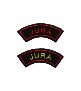 Titres d'épaule brodé JURA