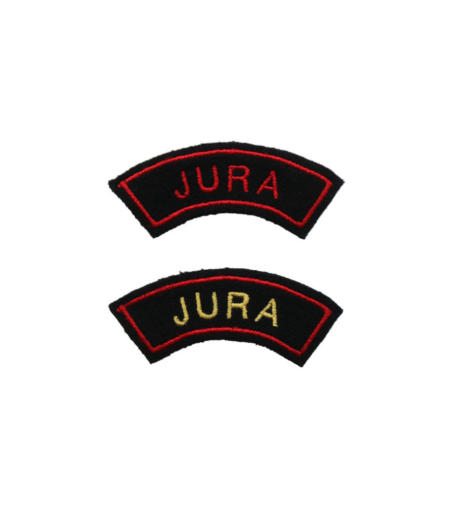 Titres d'épaule brodé JURA