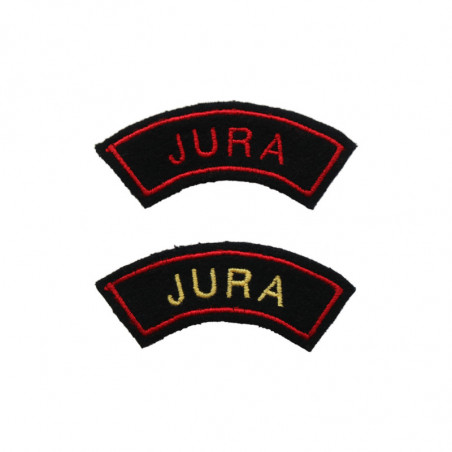 Titres d'épaule brodé JURA