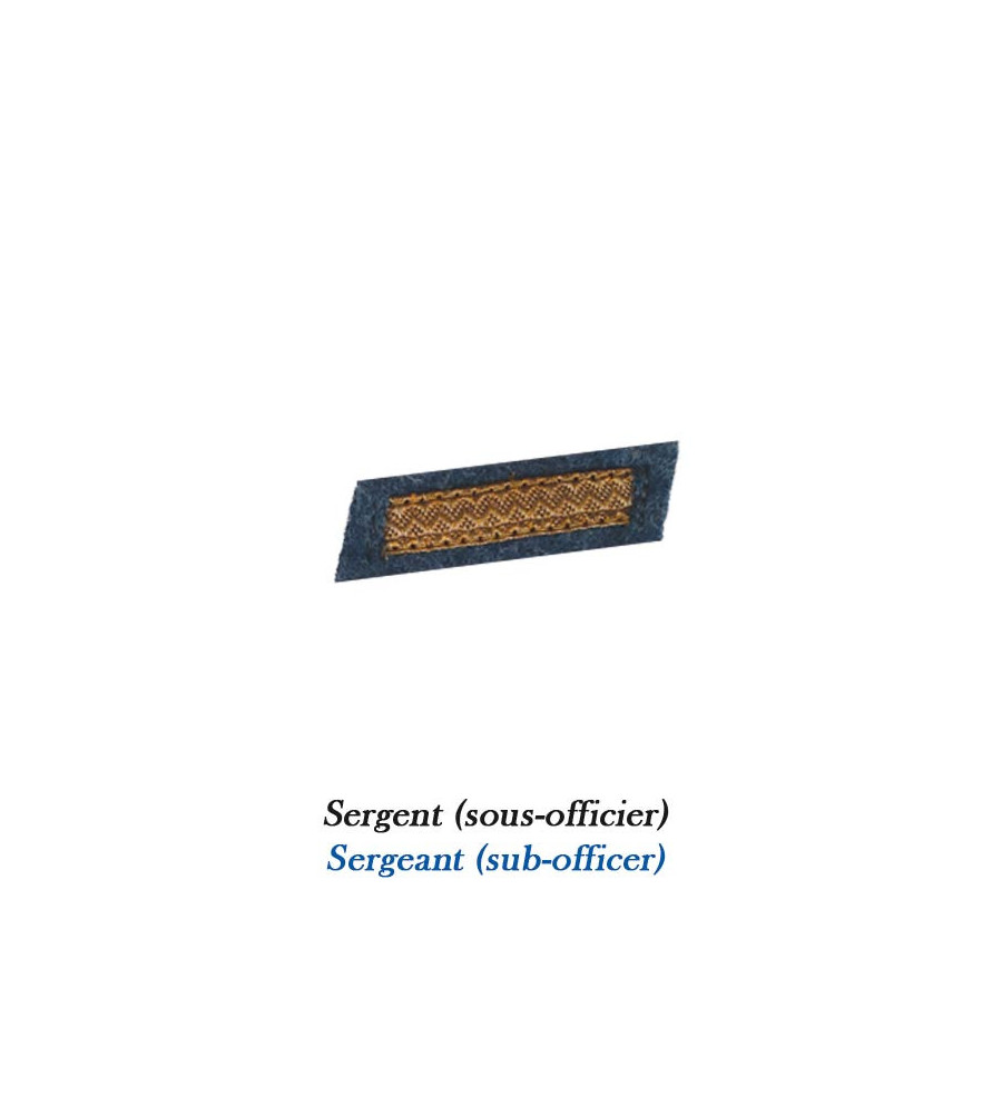 1 Grade pour bonnet Sergent