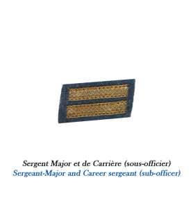 1 Grade pour bonnet Sergent-Major ou de carrière