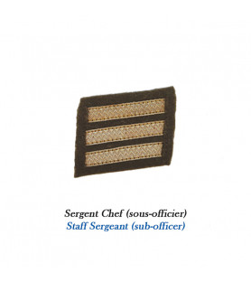 1 Grade pour bonnet Sergent chef