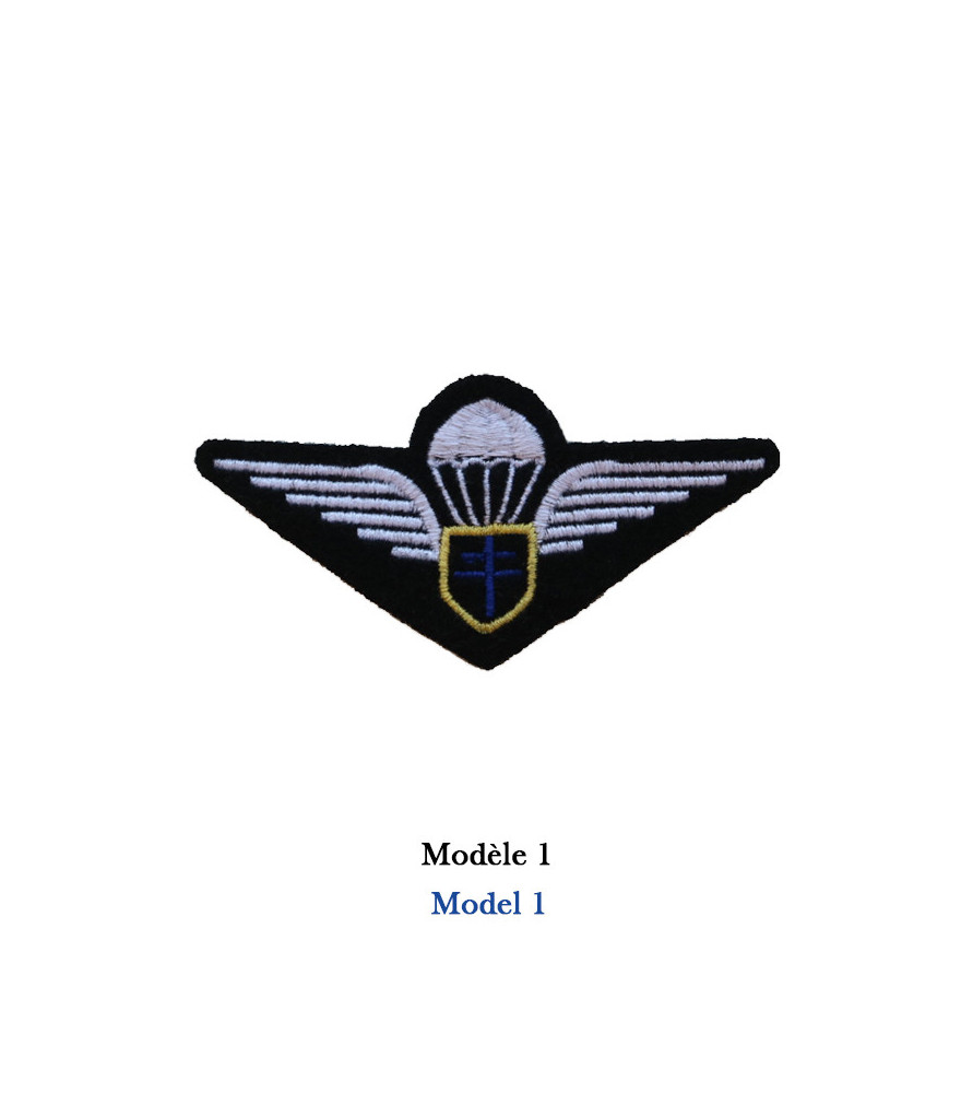 Insigne brodé brevet parachutiste FFL modèle 1