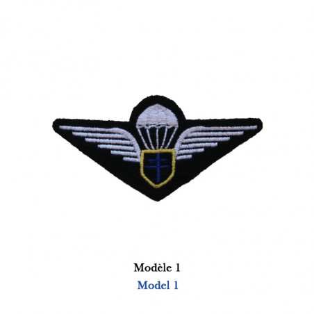 Insigne brodé brevet parachutiste FFL modèle 1
