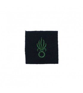 Dark green embroidered Foreign Legion grenade