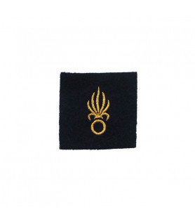Dark green embroidered Foreign Legion grenade