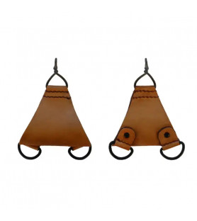 Suspension triangle (trapezoidal loop) model 1935 in tan leather