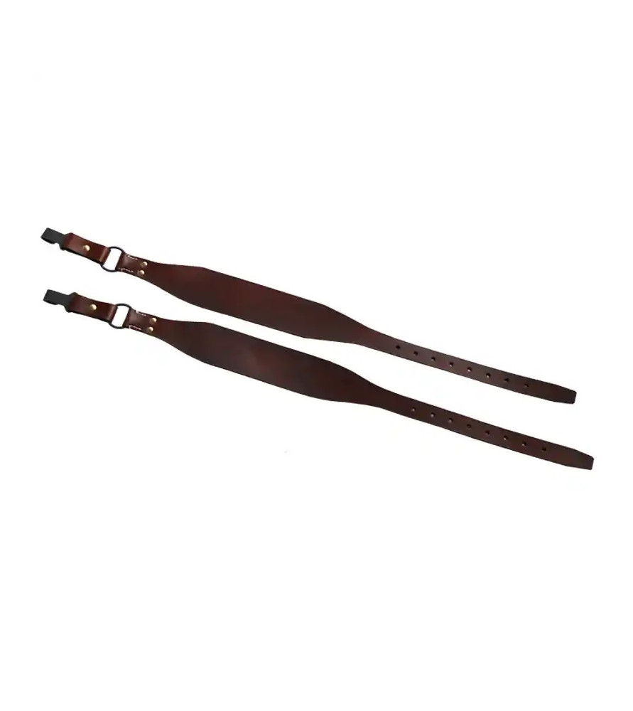 2 straps for haversack model 1935 in brown leather