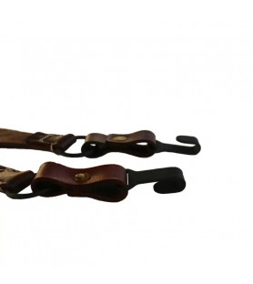 2 straps for haversack model 1935 in brown leather