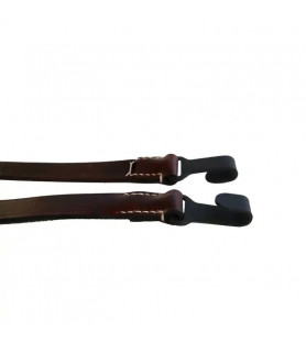 Contre-sanglons du havresac supérieur modèle 1935 en cuir marron - Crochets