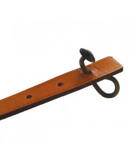 Suspension strap (model 1892-1914) in tan leather - hook