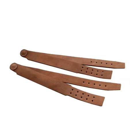 2 shoulder straps for haversack model 1893 in vegetable old leather