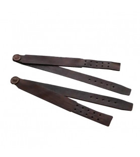2 shoulder straps for haversack model 1893 in vegetable old leather