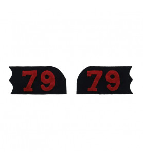 Pattes de col pour veste ou "ras-de-cul" modèle 1867