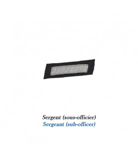 1 Grade pour bonnet Sergent avec 1 galon lézarde or