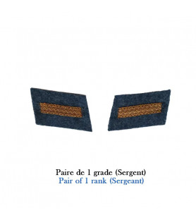 2 grades or pour sous-officier Sergent
