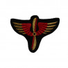 Aviation arm badge embroidered on dark blue wool - NCO