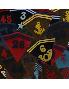Reproductions of the French army collar tabs